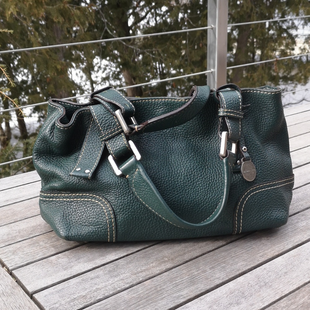 Rabeanco green leather bag